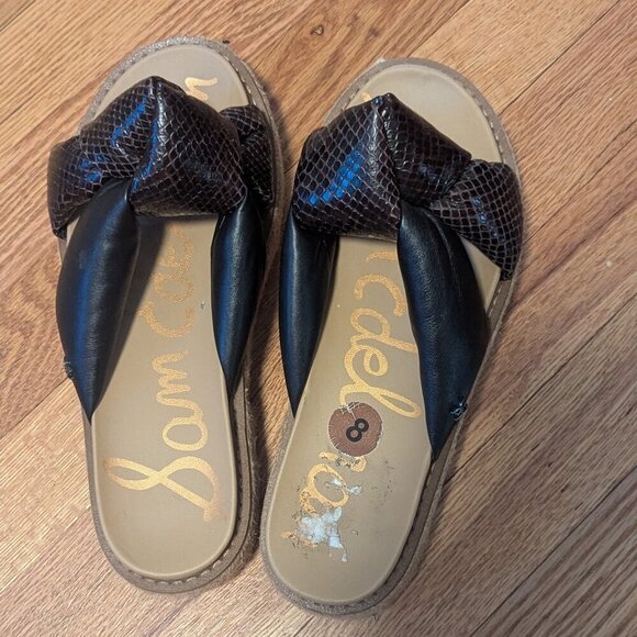 Sam Edelman Black and Brown Platform Sandals - Picture 2 of 6